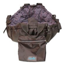Napidoo round braun/gemusterter Sommerinnenstoff
