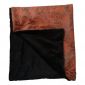 geschmeidige elegante Decke in granat/schwarz
